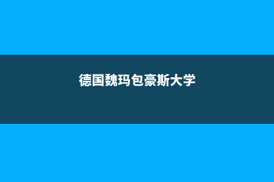 德国魏玛包豪斯大学课程设置如何(德国魏玛包豪斯大学)