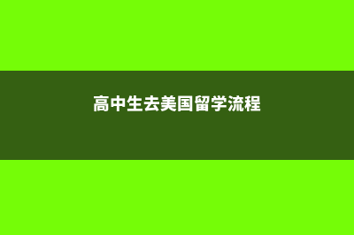 高中生去美国留学竟然有这么多优势(高中生去美国留学流程)