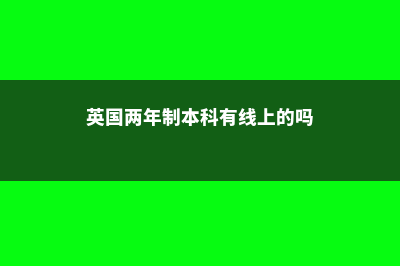 英国两年制本科优劣势解析(英国两年制本科有线上的吗)