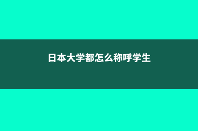 日本大学都怎么放假呢(日本大学都怎么称呼学生)