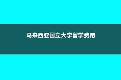 马来西亚国立大学商科专业(马来西亚国立大学留学费用)