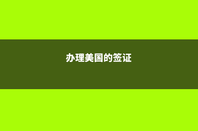 申请美国签证都需要哪些材料(办理美国的签证)