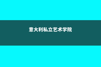 意大利私立高商丨博科尼大学(意大利私立艺术学院)