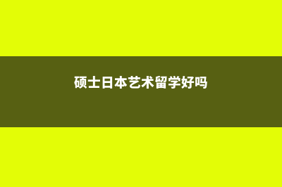 硕士日本艺术留学费用(硕士日本艺术留学好吗)