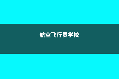 航空科技飞行员培训学校USNEWS排名(航空飞行员学校)