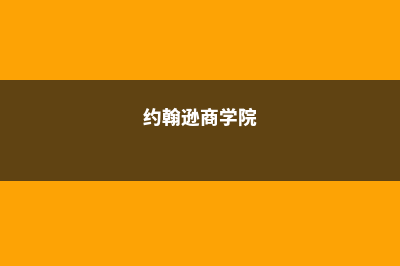 约翰逊学院留学优势(约翰逊商学院)