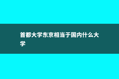 首都大学东京统计专业(首都大学东京相当于国内什么大学)