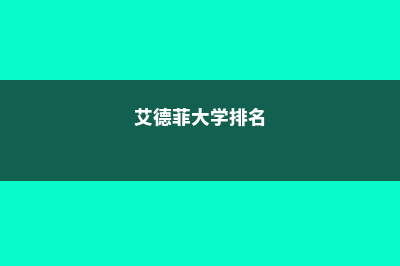 阿德菲大学CUG排名情况及分析(艾德菲大学排名)