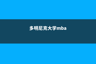 多明尼克大学有本科专业吗(多明尼克大学mba)