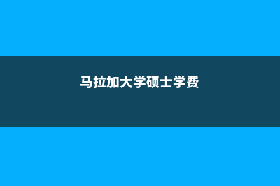 马拉加大学排名汇总(马拉加大学硕士学费)